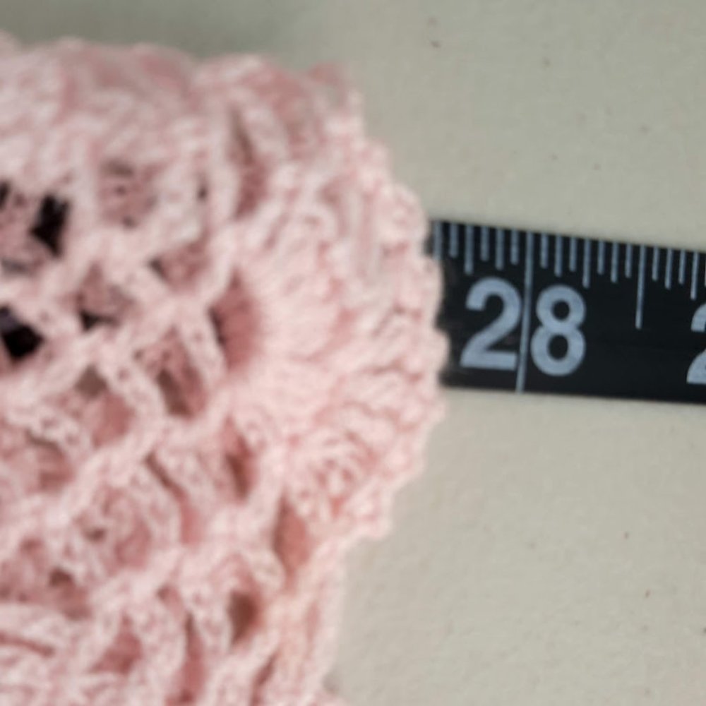 Elegant Vintage  Party Contemporary Pink Crochet  midi skirt - Picture 15 of 16